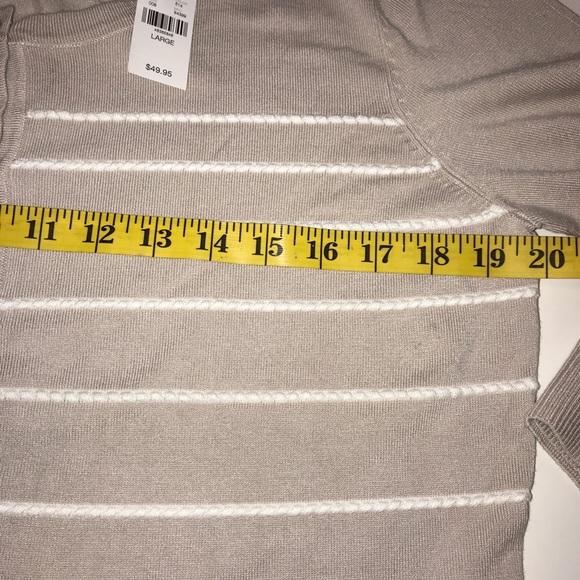 7th Avenue cardigan size L tan/nude color - Picture 5 of 7